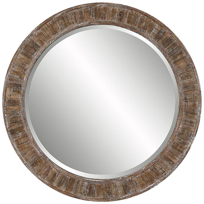 Keiichi Beachhouse Distressed Wooden Mirror 1