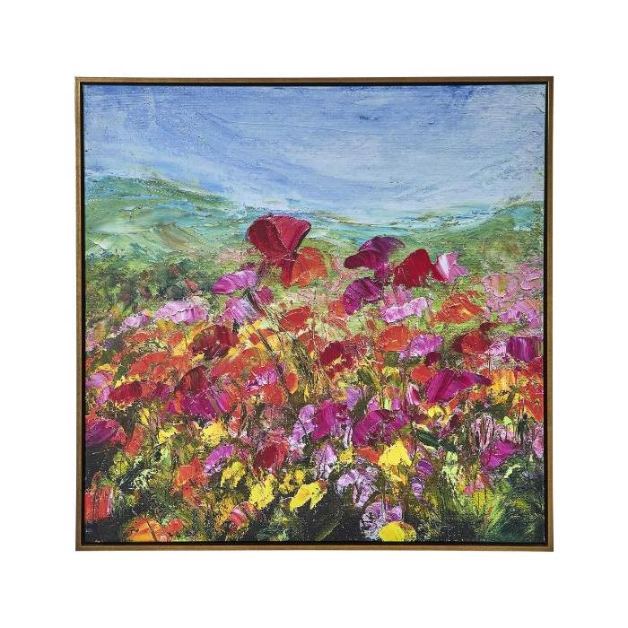 Keiichi Red Poppy Framed Canvas 1