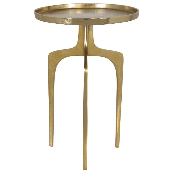 Keiichi Tripod Side Table Gold 1