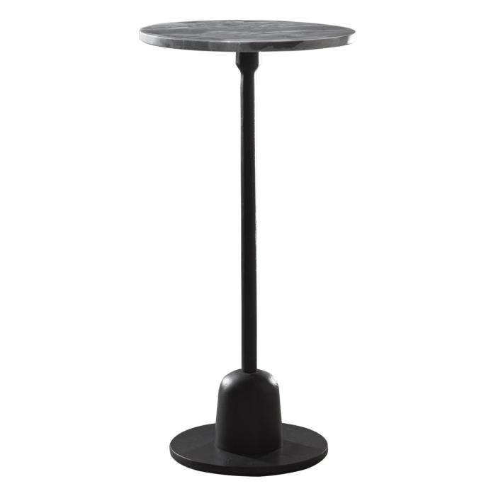 Keiichi Stand Alone Side Table Black Marble Top 1