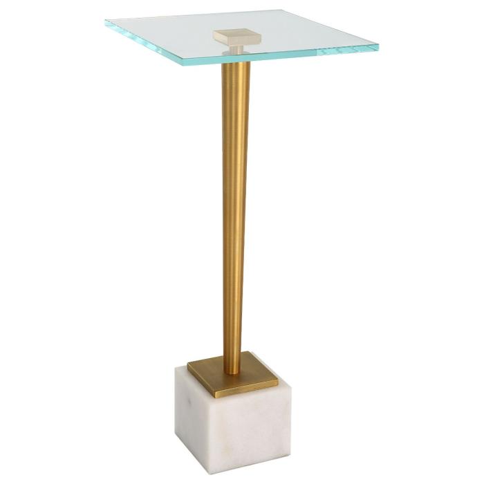 Keiichi Crisp Drinks Table Marble & Brass 1