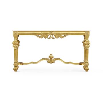 *Table* Console Table Baroque with Marble Top