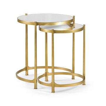 Round Nest of Tables Contemporary - Gilded