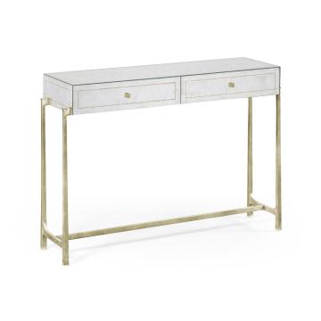 Console Table 1930s in Eglomise - Silver