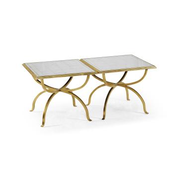 Coffee Table Contemporary Set of 2 - Gilded