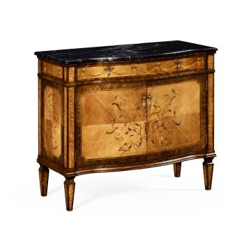 NATURALSTONECAB Side Cabinet Louis XV with Marble Top