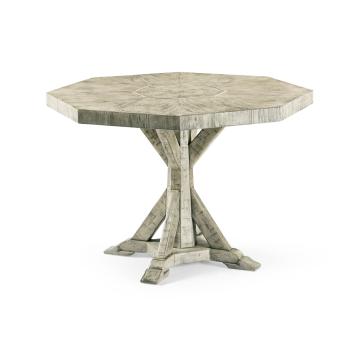 Octagonal Centre Table Rustic in Rustic Grey