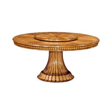 Round Dining Table Louis XV with Lazy Susan - Small