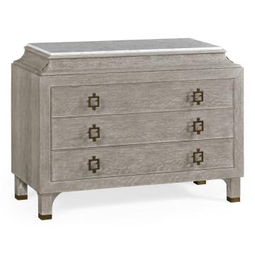 NATURALSTONECAB Chest of Drawers Doha in Oak - Grey