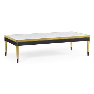 *Table* Coffee Table with White Calcutta Marble Top