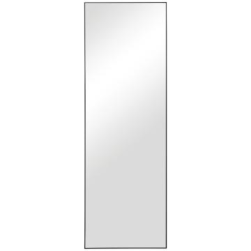 Slim Frame Tall Mirror Black