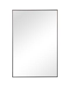 Simple Slim Frame Mirror Gunmetal Grey